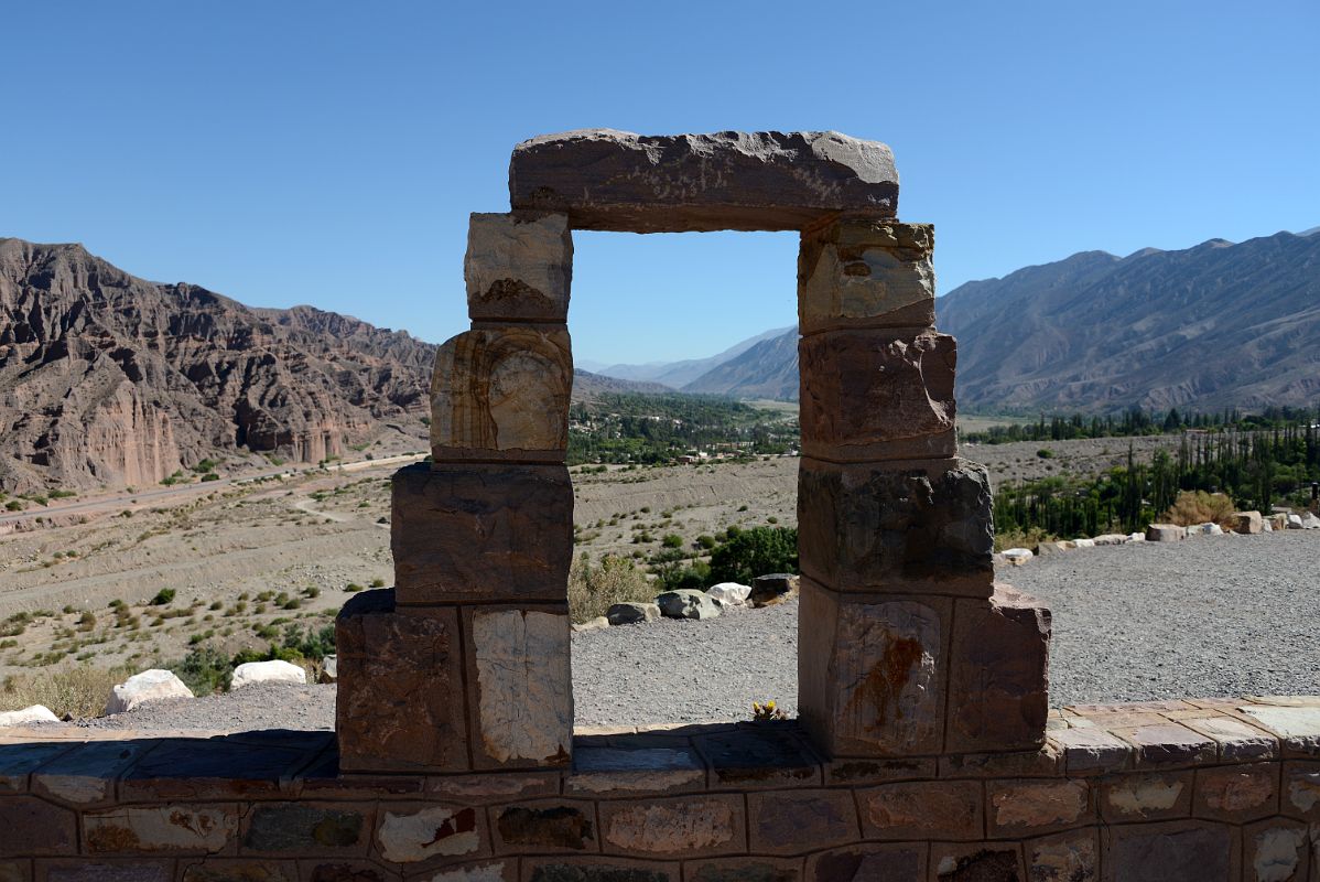 29 The Arch At Archaeologists Monument Frames The View To The Northeast At Pucara de Tilcara In Quebrada De Humahuaca